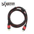 SIPU china suppliers 24K gold-plated nylon braided 4k 2.0v hdmi cord
